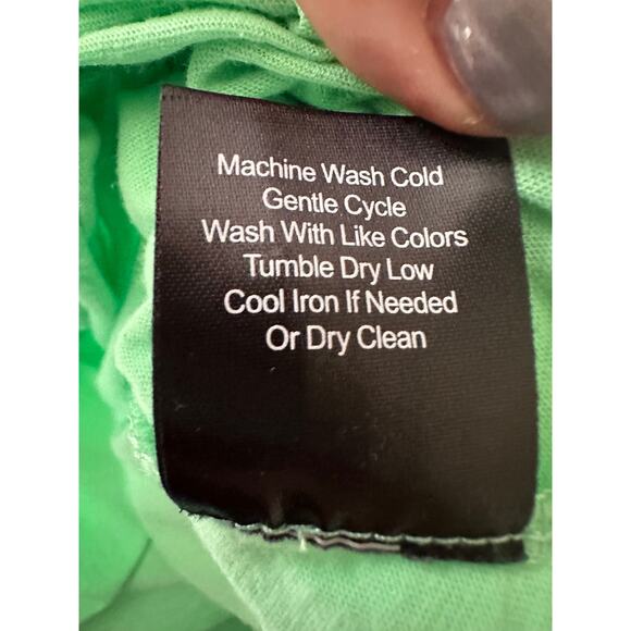 J. Peterman | Cotton Light Green Tank | Size Large - Picture 6 of 8